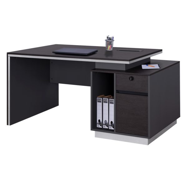 ΓΡΑΦΕΙΟ ΕΠΑΓΓΕΛΜΑΤΙΚΟ ΜΕ ΔΕΞΙΟ ΝΤΟΥΛΑΠΙ ROSEWOOD HM2113R 180X80X76Υ εκ. - HM2113R