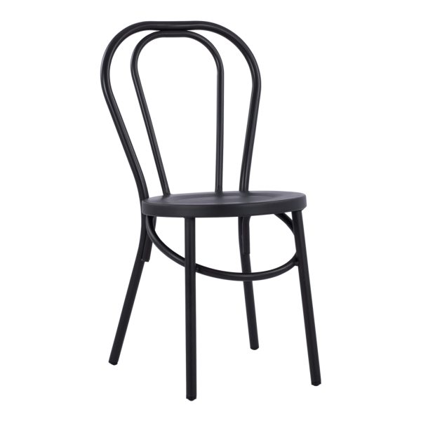 ΚΑΡΕΚΛΑ ΑΛΟΥΜΙΝΙΟΥ CONRAD ΤΥΠΟΥ ΒΙΕΝΝΗΣ ΜΑΥΡΟ RUSTY HM5557.01 42x52x88,5 εκ. - HM5557.01