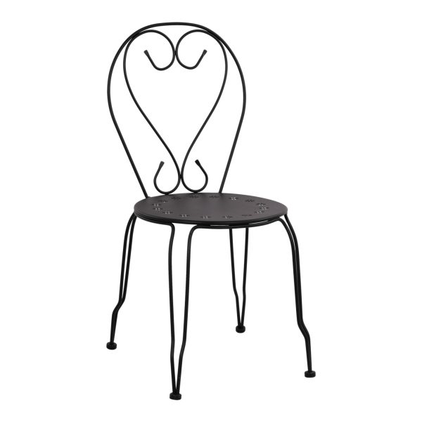 ΚΑΡΕΚΛΑ ΜΕΤΑΛΛΙΚΗ AMORE ΜΑΥΡΗ 42x48x90 εκ. HM5007.11 - HM5007.11