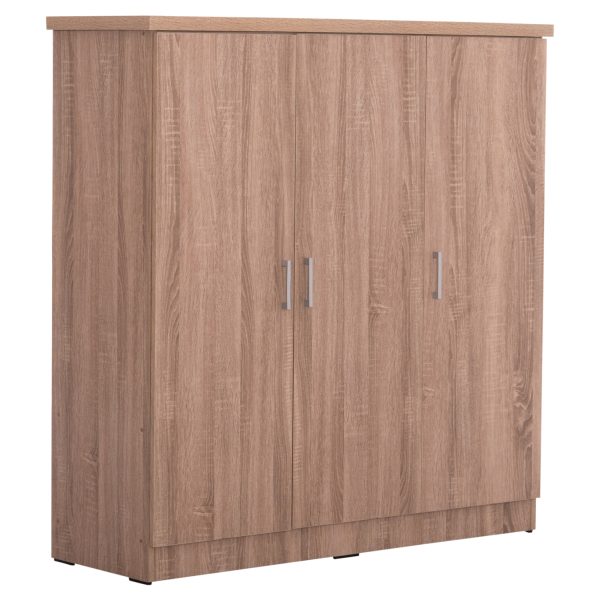 ΝΤΟΥΛΑΠΑ 3ΦΥΛΛΗ ΜΕ ΡΑΦΙΑ FUENTO HM2482.01 SONAMA OAK ΜΕΛΑΜΙΝΗ 120-116x40x123,5Υεκ. - HM2482.01