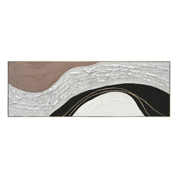 ΠΙΝΑΚΑΣ ΤΟΙΧΟΥ ABSTRACT HM4552.01 ΜΕ ΚΟΡΝΙΖΑ ΜΠΕΖ-ΚΑΜΒΑΣ- ΧΕΙΡΟΠΟΙΗΤΟΣ 152x4.5x52Υεκ. - HM4552.01