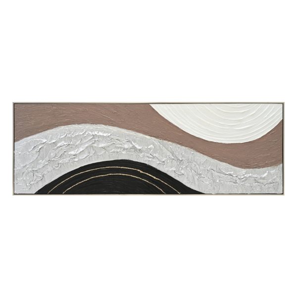 ΠΙΝΑΚΑΣ ΤΟΙΧΟΥ ABSTRACT HM4552.02 ΜΕ ΚΟΡΝΙΖΑ ΜΠΕΖ-ΚΑΜΒΑΣ-ΧΕΙΡΟΠΟΙΗΤΟΣ 152x4.5x52Υεκ. - HM4552.02
