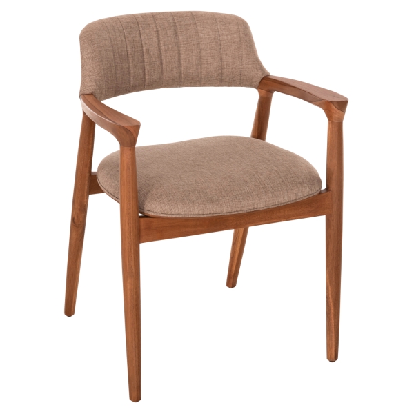 ΠΟΛΥΘΡΟΝΑ JAMES HM18259 TEAK WOOD ΜΕ ΣΑΜΠΑΝΙ ΥΦΑΣΜΑ 57x52x76Υεκ. - HM18259