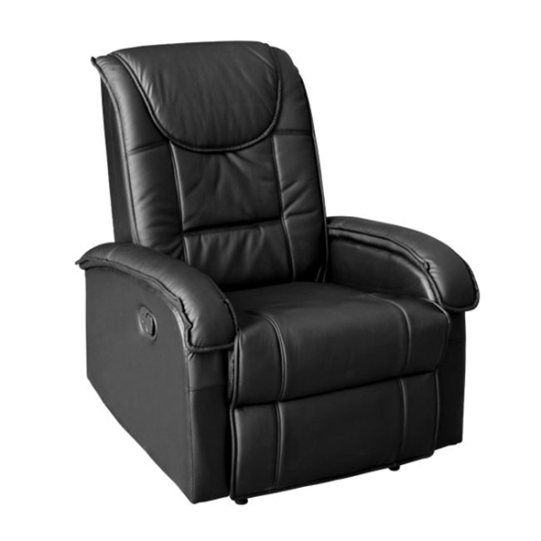 ΠΟΛΥΘΡΟΝΑ RELAX ΜΕ ΜΗΧΑΝΙΣΜΟ MASSAGE ROCCA HM0026.01 PU ΜΑΥΡΟ 80x96x97 εκ. - HM0026.01
