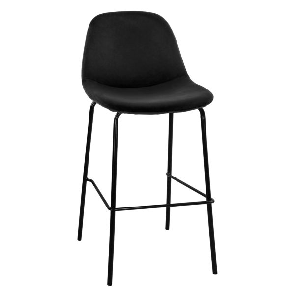 ΣΚΑΜΠΟ VINCENT HM9298.14 ΜΕΣΑΙΟΥ ΥΨΟΥΣ ΜΑΥΡΟ ΜΕ ΜΕΤΑΛΛΙΚΑ ΠΟΔΙΑ 47x51x96 εκ. - HM9298.14