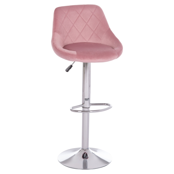 ΣΚΑΜΠΟ ΜΠΑΡ ROSE HM204.42 ΜΕ ΑΜΟΡΤΙΣΕΡ ΧΡΩΜΙΟΥ & ΣΑΠΙΟ ΜΗΛΟ ΒΕΛΟΥΔΟ 48x45x105Υεκ. - HM204.42