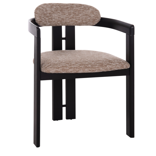 ΠΟΛΥΘΡΟΝΑ ΤΡΑΠΕΖΑΡΙΑΣ KALL HM18247.02 ΚΑΦΕ ΥΦΑΣΜΑ--PLYWOOD ΣΕ ΜΑΥΡΟ 56x45x73Υεκ - HM18247.02