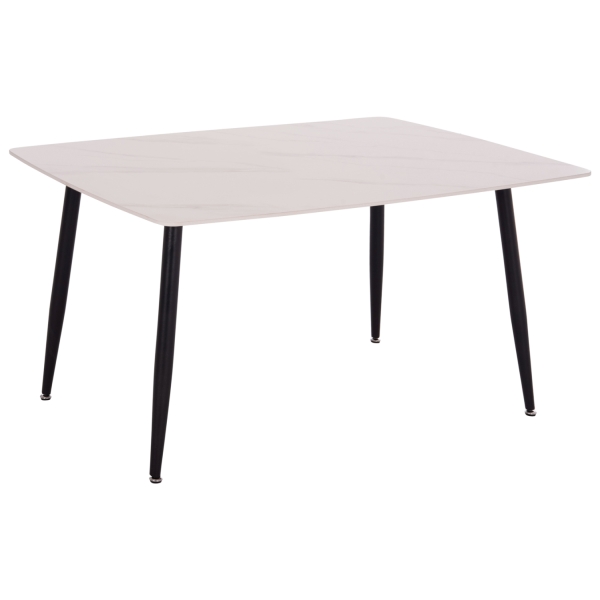 ΤΡΑΠΕΖΙ RAVEN HM18149.01 ΚΕΡΑΜΙΚΟ TOP ΜΕ ΟΨΗ ΛΕΥΚΟ ΜΑΡΜΑΡΟ 140x80x74Υεκ. - HM18149.01