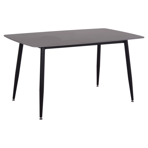 ΤΡΑΠΕΖΙ RAVEN HM18149.02 ΚΕΡΑΜΙΚΟ TOP ΑΝΘΡΑΚΙ ΜΑΡΜΑΡΟ-ΜΑΥΡΟ ΜΕΤΑΛΛΟ 140x80x74Υεκ. - HM18149.02
