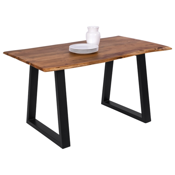 ΤΡΑΠΕΖΙ ΤΡΑΠΕΖΑΡΙΑΣ MONTANA SLIM HM8163.11 ΞΥΛΟ ΑΚΑΚΙΑΣ ΣΕ ΦΥΣΙΚΟ 140x80x77Υ - HM8163.11