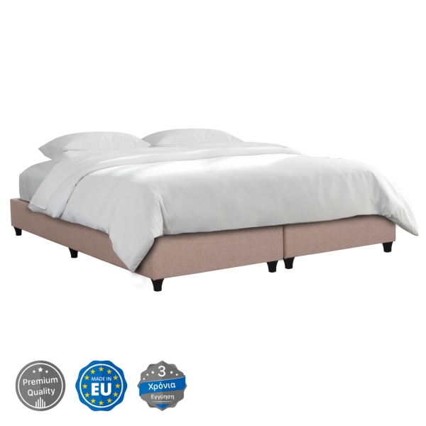 ΥΠΟΣΤΡΩΜΑ/ΚΡΕΒΑΤΙ KING-SIZE SIGGY HM21218.01 ΜΠΕΖ ΥΦΑΣΜΑ--ΓΙΑ 180x200εκ. - HM21218.01