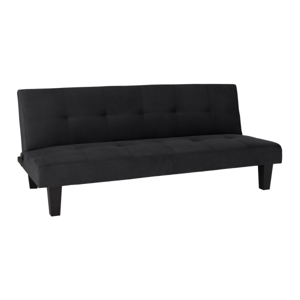 ΚΑΝΑΠΕΣ ΚΡΕΒΑΤΙ ODESSA HM3000.14 ΜΑΥΡΟ ΒΕΛΟΥΔΟ 180x83x75Y εκ. - HM3000.14