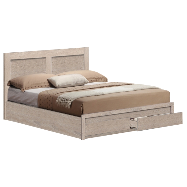 ΚΡΕΒΑΤΙ CAPRI HM665.02 ΜΕ 2 ΣΥΡΤΑΡΙΑ ΜΕΛΑΜΙΝΗ SONAMA ΓΙΑ ΣΤΡΩΜΑ 120x200εκ. - HM665.02