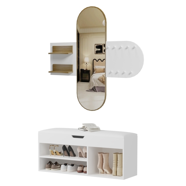 ΣΕΤ ΕΙΣΟΔΟΥ 2ΤΜΧ CHERYL HM21276.02 ΜΕΛΑΜΙΝΗ ΣΕ ΛΕΥΚΟ--SONAMA - HM21276.02