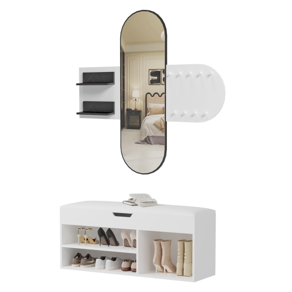 ΣΕΤ ΕΙΣΟΔΟΥ 2ΤΜΧ CHERYL HM21276.01 ΜΕΛΑΜΙΝΗ ΣΕ ΛΕΥΚΟ--ΟΨΗ ΜΑΥΡΟ ΜΑΡΜΑΡΟ - HM21276.01