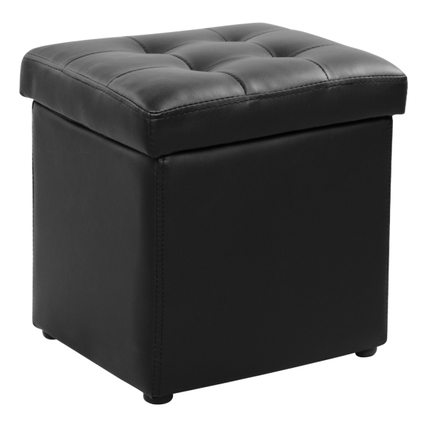 ΣΚΑΜΠΩ ΜΕ ΑΠΟΘΗΚΕΥΤΙΚΟ ΧΩΡΟ PU ΜΑΥΡΟ CUBE HM224.01 36,5x36,5x36Υεκ. - HM224.01